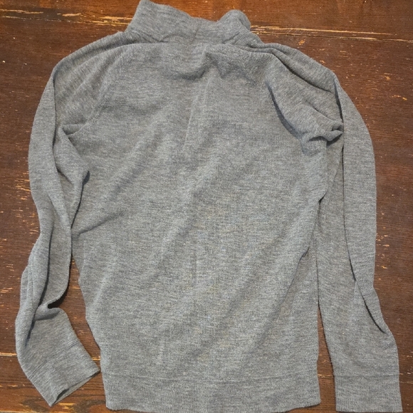 Abercrombie & Fitch Men's Gray Zip-Up Sweater - Picture 4 of 4